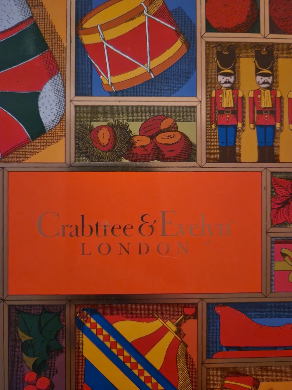 Crabtree & Evelyn Orange Holiday Keepsake Tin